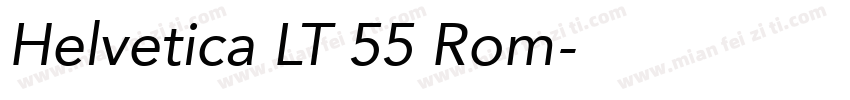 Helvetica LT 55 Rom字体转换